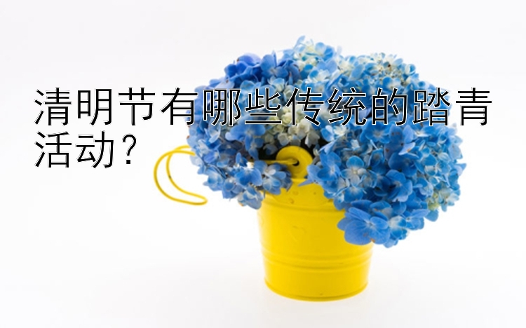 清明节有哪些传统的踏青活动？