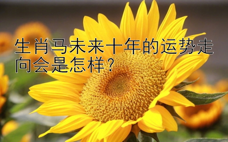 生肖马未来十年的运势走向会是怎样？