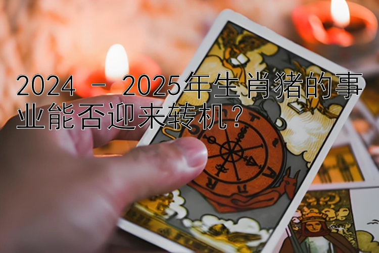 2024 - 2025年生肖猪的事业能否迎来转机？