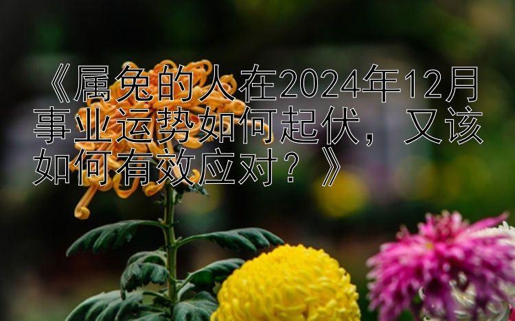 《属兔的人在2024年12月事业运势如何起伏，又该如何有效应对？》