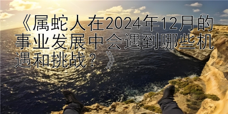 《属蛇人在2024年12月的事业发展中会遇到哪些机遇和挑战？》