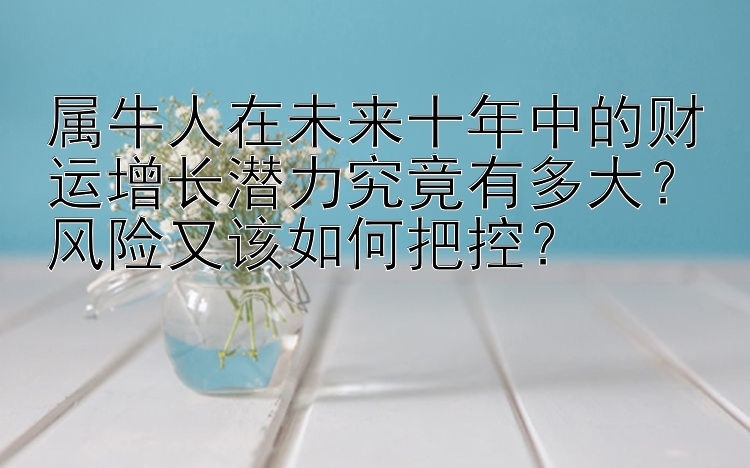 属牛人在未来十年中的财运增长潜力究竟有多大？风险又该如何把控？