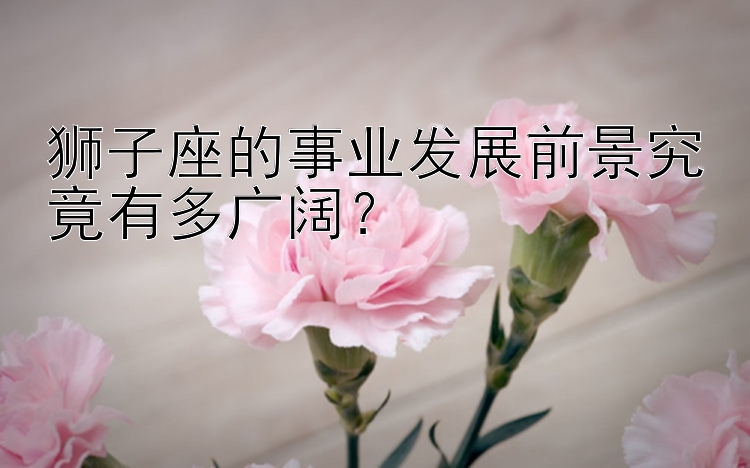 狮子座的事业发展前景究竟有多广阔？