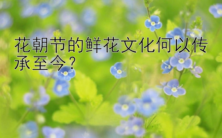 花朝节的鲜花文化何以传承至今？